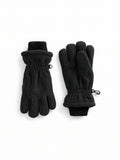 Black Insulated Fleece Gloves