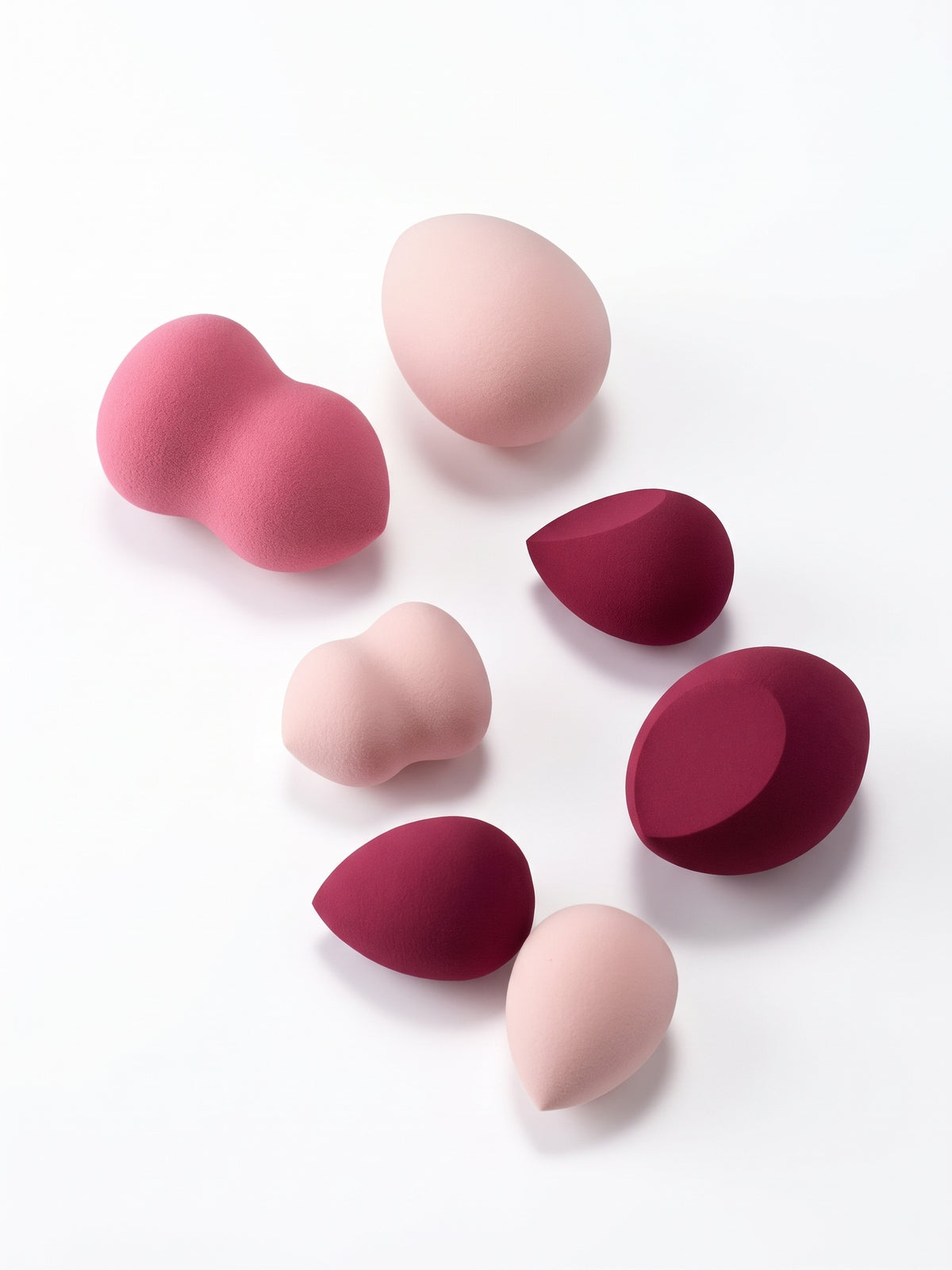 Cherry & Pink Precision Beauty Blender Set (7 Pieces)