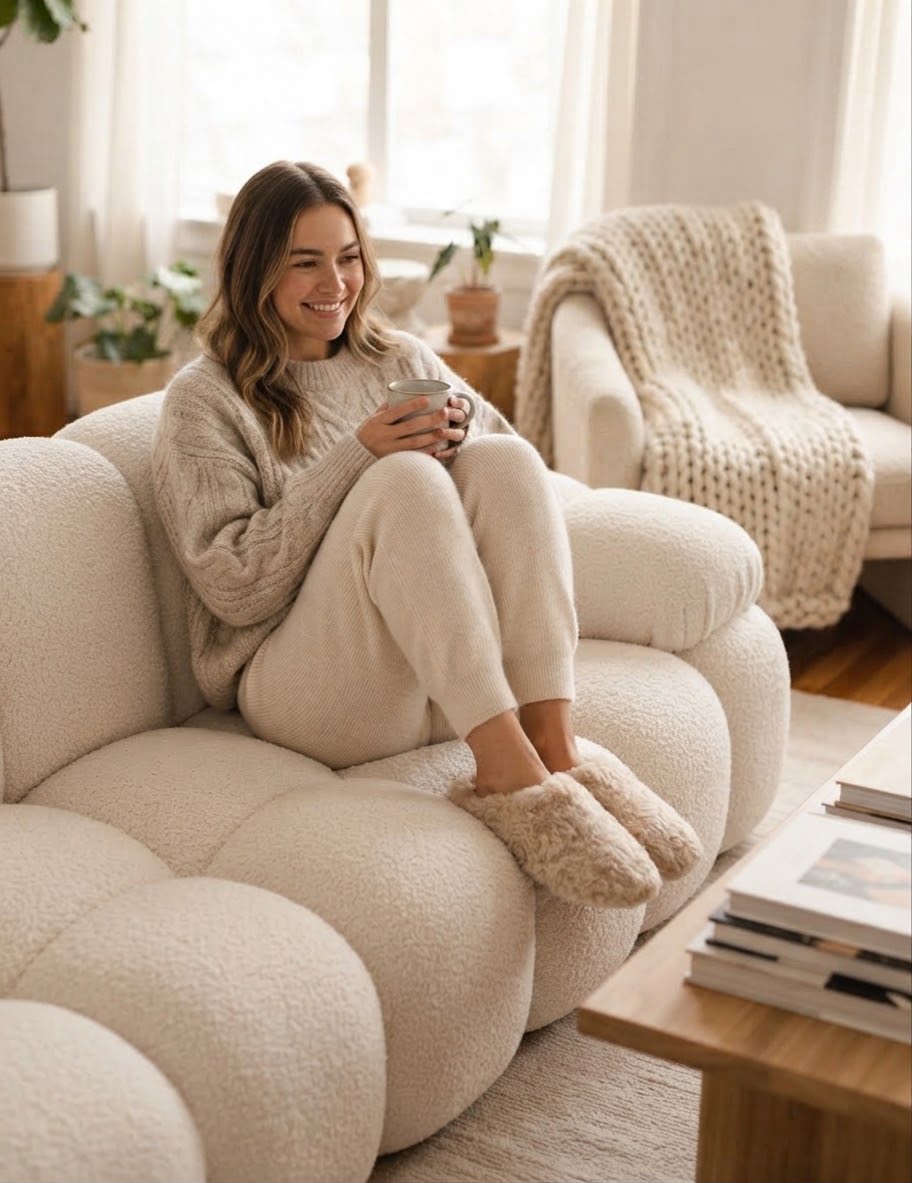 Faux Fur Mule Slippers