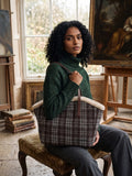 Cath Kidston Brown Check Borg Trim Tote Bag