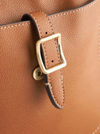 Tan Brown Messenger Cross-Body Bag