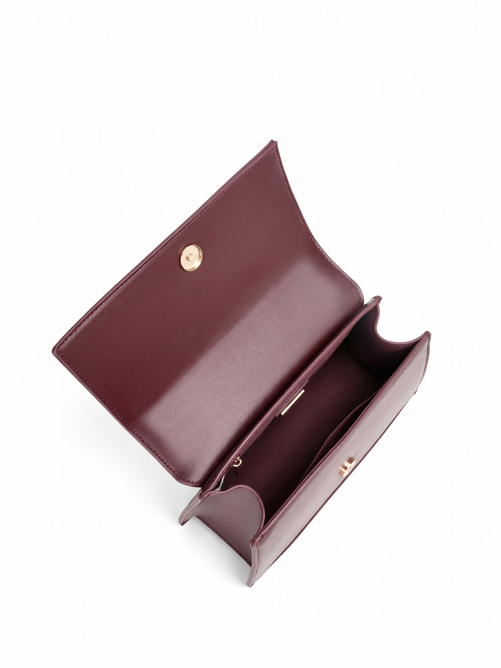 Novo Red Amber Structured Chain Shoulder Bag