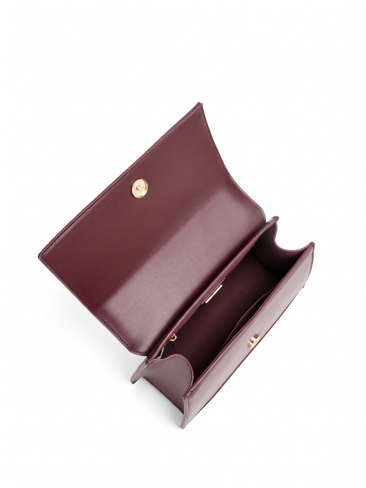 Novo Red Amber Structured Chain Shoulder Bag