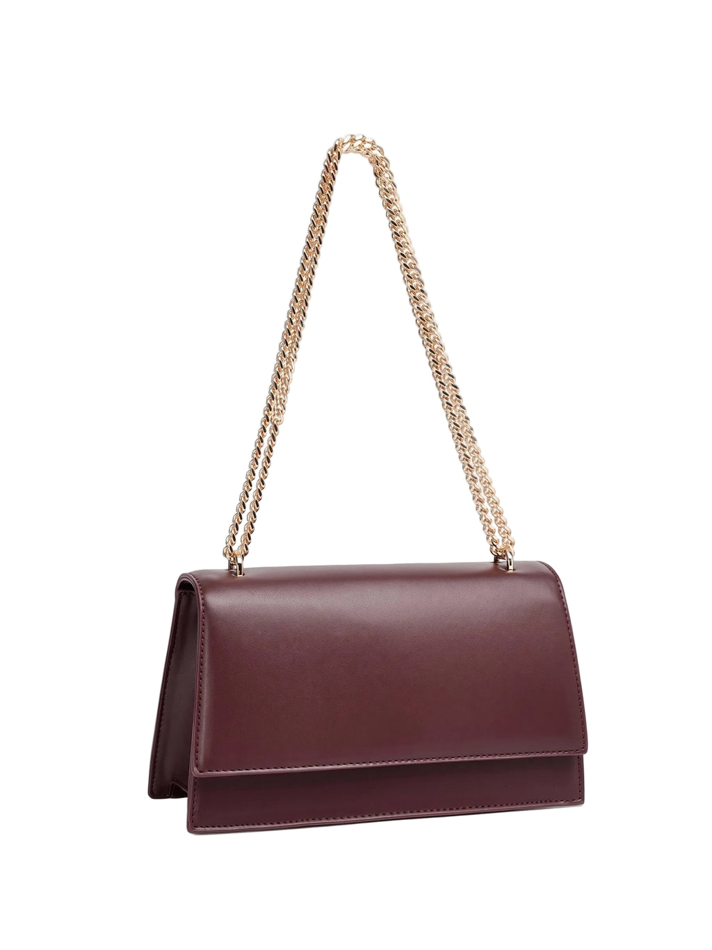 Novo Red Amber Structured Chain Shoulder Bag