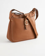 Tan Brown Messenger Cross-Body Bag