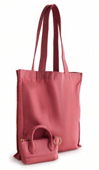 Rose Pink Foldaway Tote Bag Charm