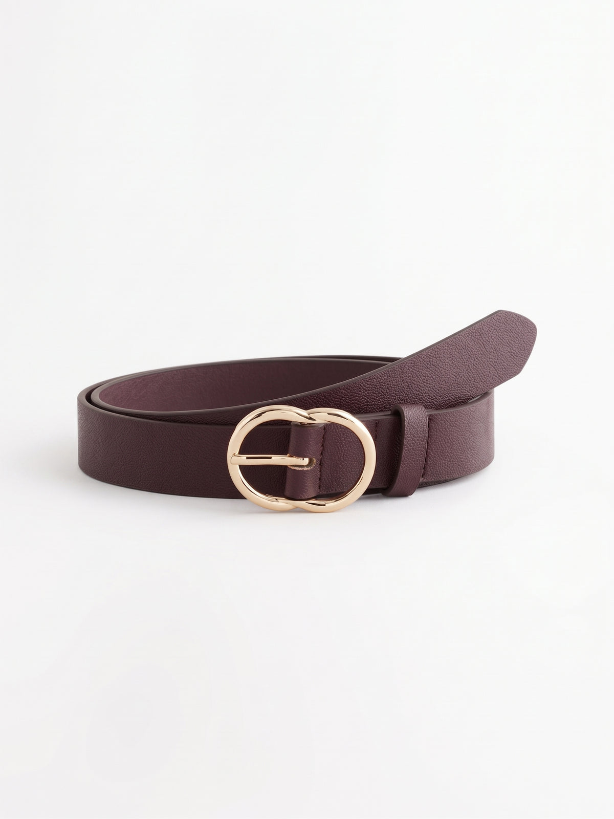 Burgundy Red Classic PU Belt