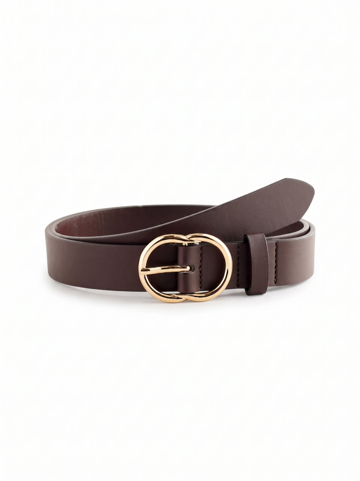 Chocolate Brown Classic PU Belt