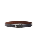 Navy Classic Leather Belt
